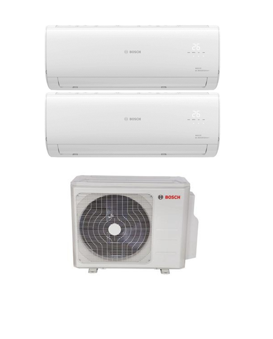 Bosch Multi Split İnverter Klima 18000 Btu 1 Dış + 2 İç Ünite 9000 + 12000 Btu