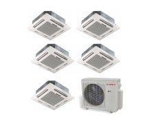 Bosch Multi Kaset Tipi İnverter Klima 42000 Btu 1 Dış + 5 İç Ünite 9000 + 9000 +9000 + 9000 + 18000 Btu