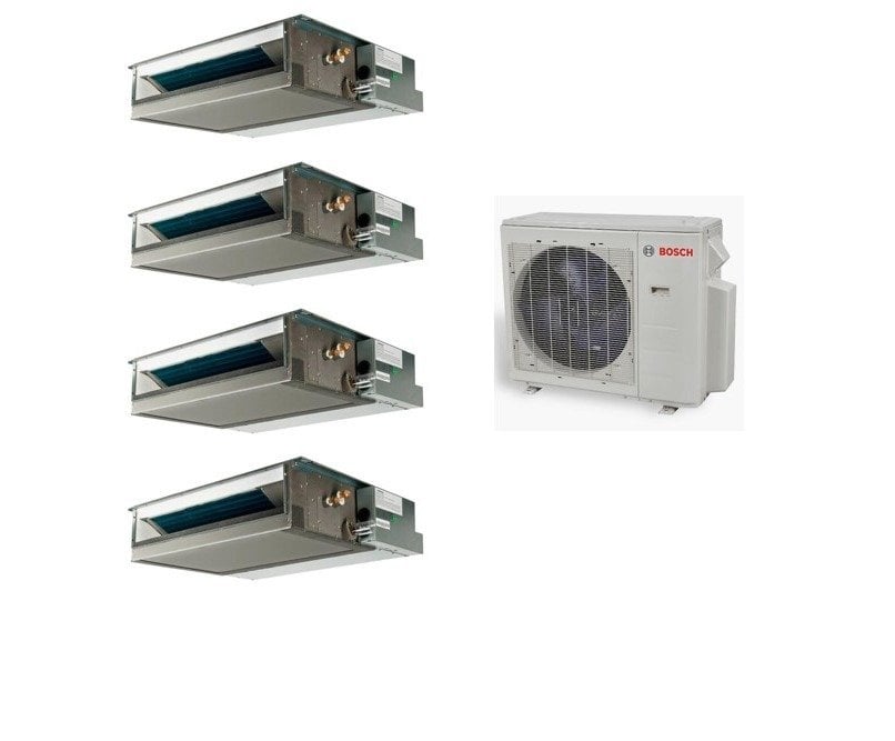 Bosch Multi Kanllı İnverter Klima 36000 Btu 1 Dış + 4 İç Ünite 9000 + 9000 + 12000 + 12000 Btu