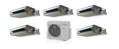 Bosch Multi Kanallı İnverter Klima 42000 Btu 1 Dış + 5 İç Ünite 9000 + 9000 + 9000 + 12000 + 12000 Btu