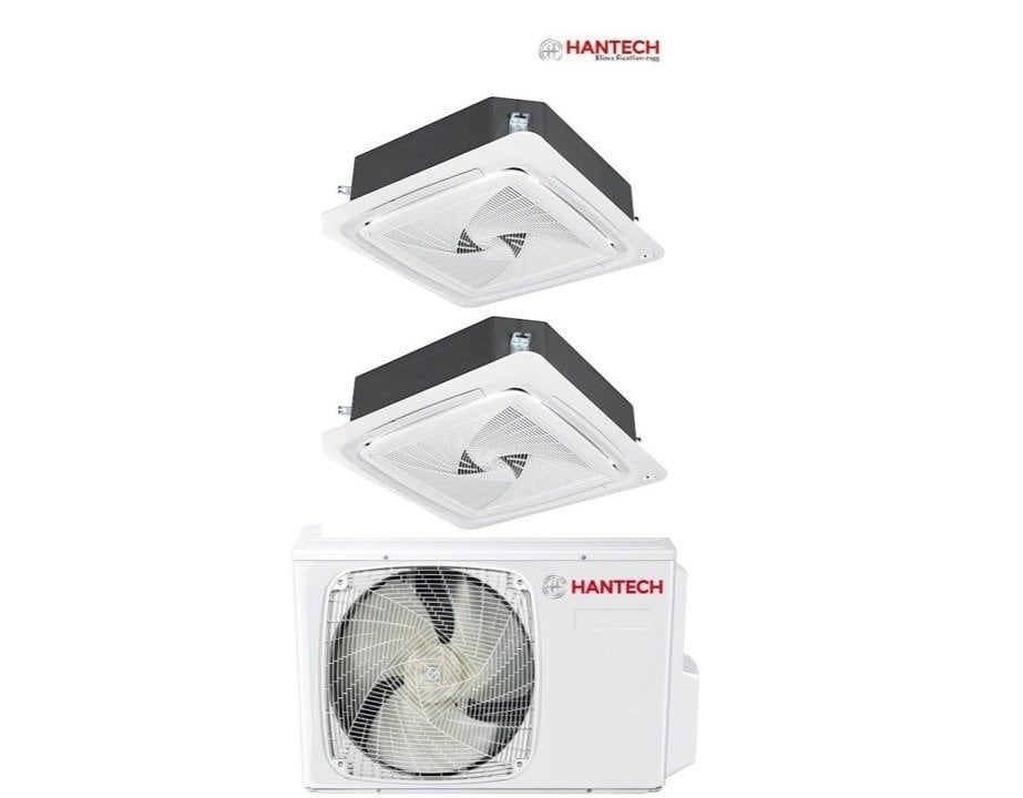Hantech Multi Kaset İnverter Klima 18000 Btu 1 Dış +2 İç 9000+12000+ Btu