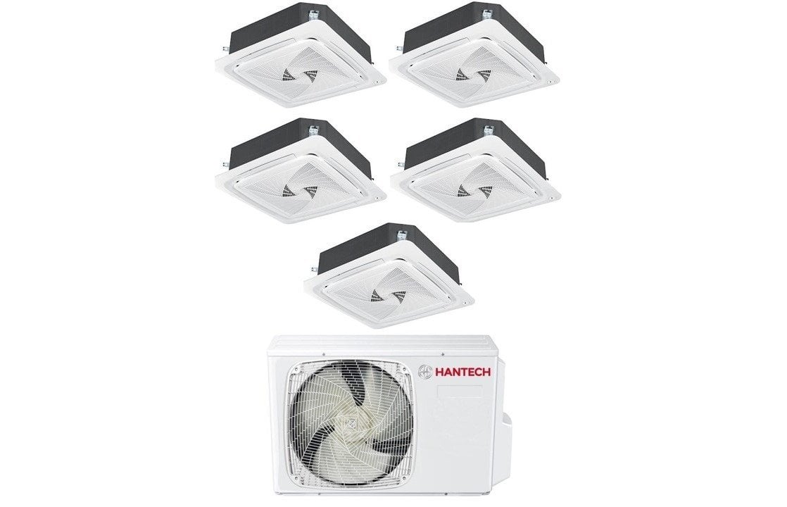 Hantech Multi Kaset İnverter Klima 42000 Btu 1 Dış +5 İç 9000+9000+9000+12000+12000 Btu