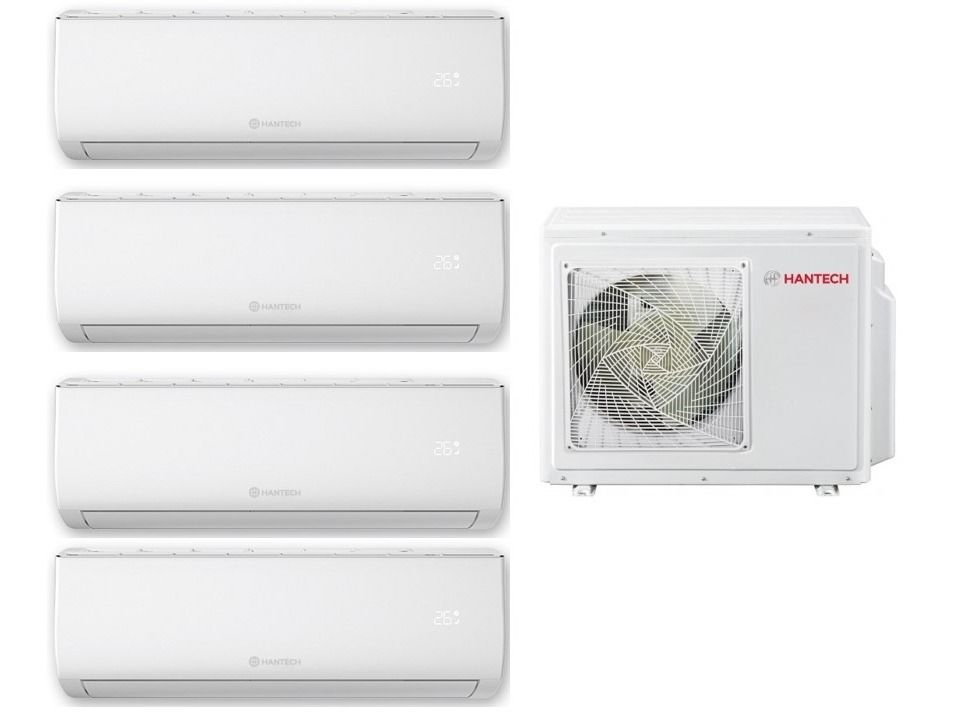 Hantech Multi Split İnverter Klima 32000Btu 1 Dış +4 İç 9000+9000+9000+18000 Btu