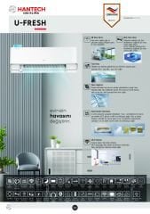 Hantech U-Fresh 12 HNT-WC12VMCL/S A+++ 12000 BTU Inverter Duvar Tipi Klima