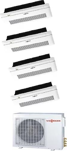 Viessmann Vitoclima Multi Tek Yön Kaset 12+12+12+12 İç (F3100M3) Dış Ünite