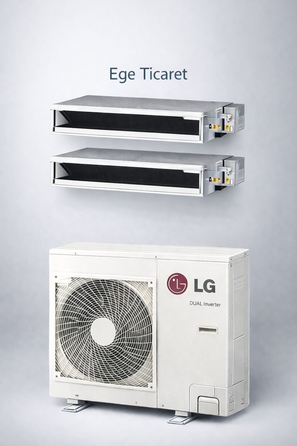 lg Multi Kanallı İnverter Klima 30000 Btu 1 Dış + 2 İç Ünite 24000 + 24000 Btu