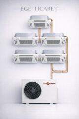 Viessmann Multi Kaset İnverter Klima 42000 Btu 1 Dış + 5 İç Ünite 12000 + 12000 + 12000 + 12000 + 18000Btu