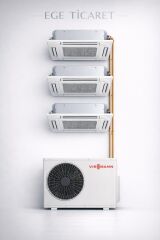 Viessmann Multi Kaset İnverter Klima 24000 Btu 1 Dış + 3 İç Ünite 12000 + 12000 + 12000Btu