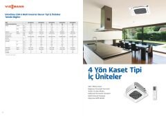 Viessmann Multi Kaset İnverter Klima 24000 Btu 1 Dış + 3 İç Ünite 12000 + 12000 + 12000Btu