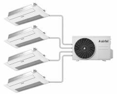AİRFEL MULTİ 5LMX125N 42.000 BTU/h DIŞ 12+ 12 + 12+ 18 İÇ TEK YÖN KASET TİPİ KLİMA (MONTAJ DAHİL)