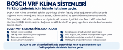 Bosch VRF 4 Yön Kaset İnverter Klima 90.000 Btu Dış + 8 İç Ünite 9+9+12+12+12+18+24 Btu