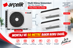 Arçelik Multi Tek Yön Kaset 12+18 İç 24 Dış