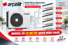 Arçelik Multi Tek Yön Kaset 9+9+9+9+9 İç 36 Dış