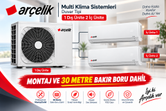 Arçelik Multi Sistem Split İnverter Klima 9+18 İç 18 Dış