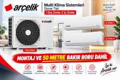Arçelik Multi Sistem Split İnverter Klima 12+18 İç 24 Dış