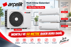 Arçelik Multi Sistem Split İnverter Klima 12+12+18 İç 36 Dış