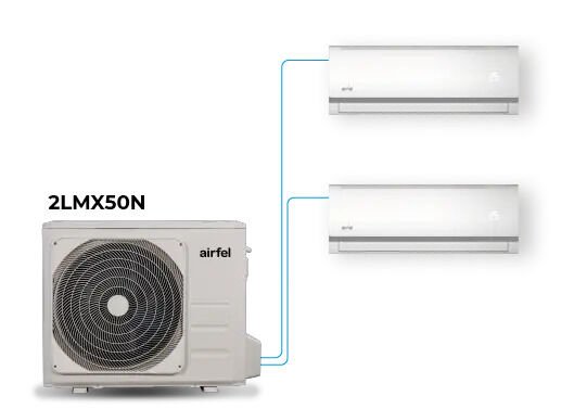AİRFEL MULTİ KLİMA 9+12 İÇ 2LMX50 DIŞ