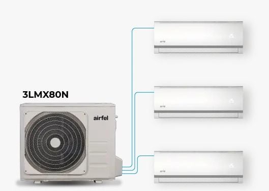 AİRFEL MULTİ KLİMA 12+12+12 İÇ 3LMX80 DIŞ (MONTAJ DAHİL)