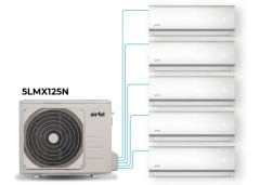 AİRFEL MULTİ KLİMA 9+9+9+12+18 İÇ 5LMX125 DIŞ (MONTAJ DAHİL)