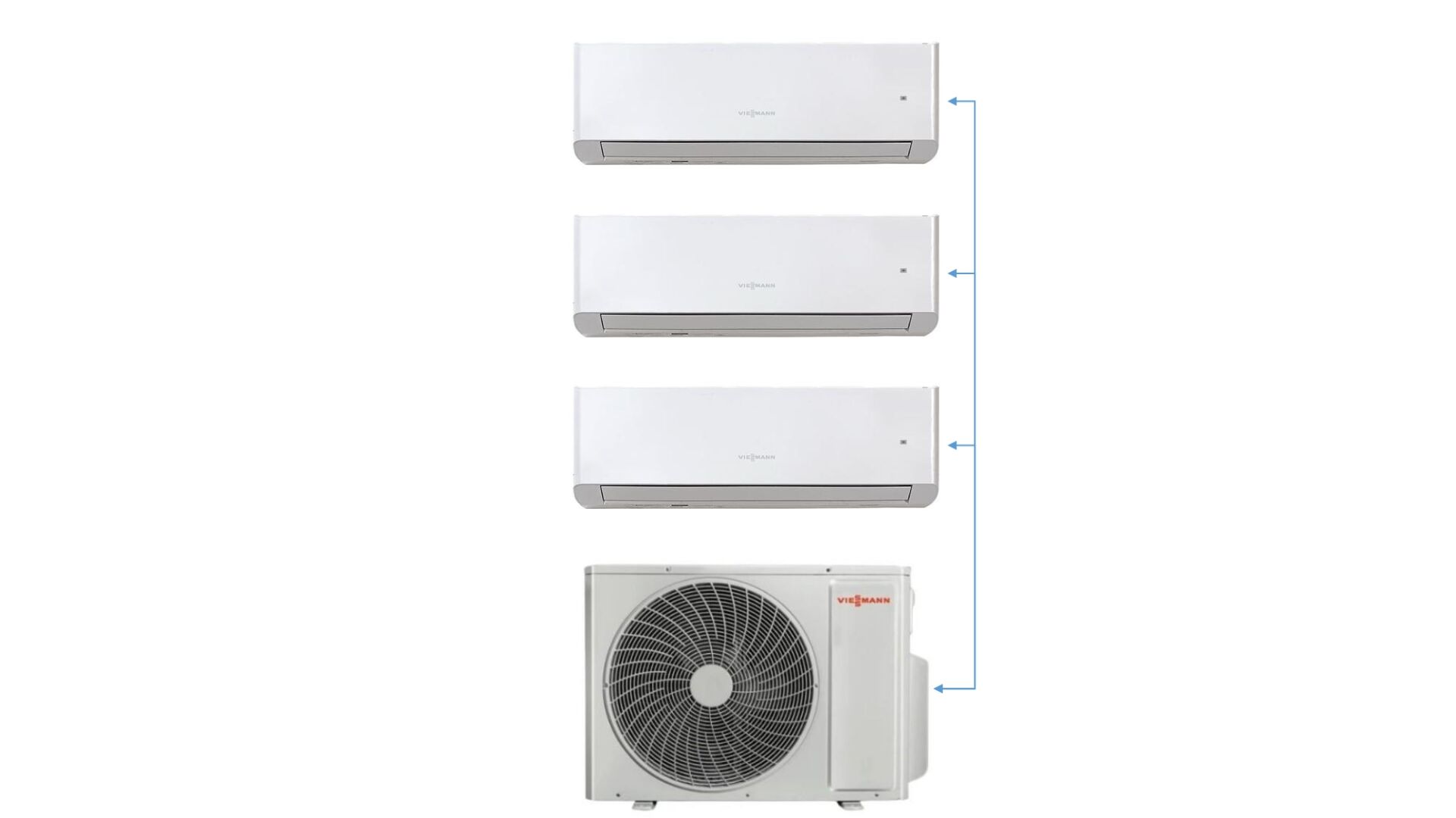 Viessmann Vitoclima C1F3056M1 Multi  Split 7+7+12 İç 21 Dış