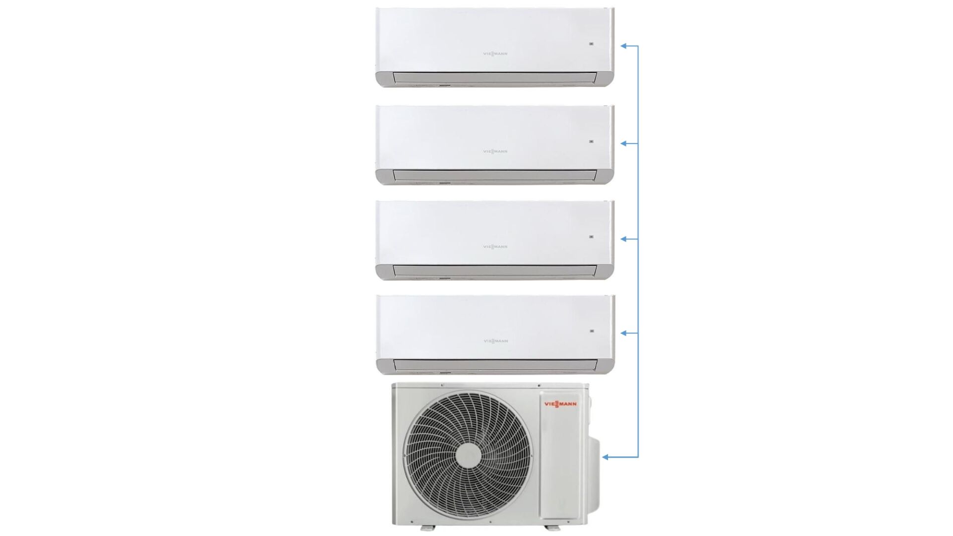 Viessmann Vitoclima Multi Split 9+9+9+24 İç 36 Dış Ünite