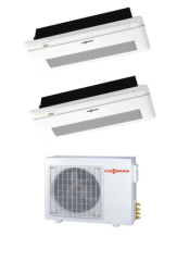 Viessmann Vitoclima Multi Tek Yön Kaset 12+12 İç 18 Dış Ünite