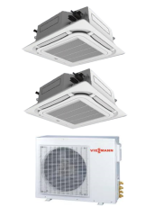 Viessmann 2+1 Multi Dört Yönlü Kaset Tipi Klima 18+18 İÇ (O4F3080M2) Dış